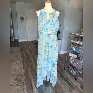 R&M Richards Light Teal Evening Dress sz 12